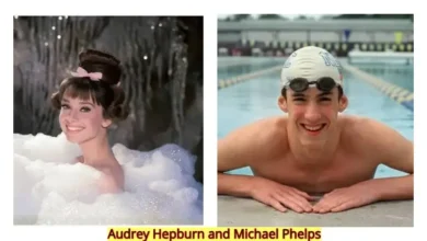 Audrey Hepburn and Michael Phelps