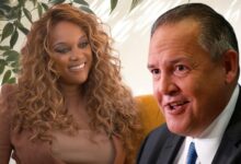 Tyra Banks and Greg Hayes
