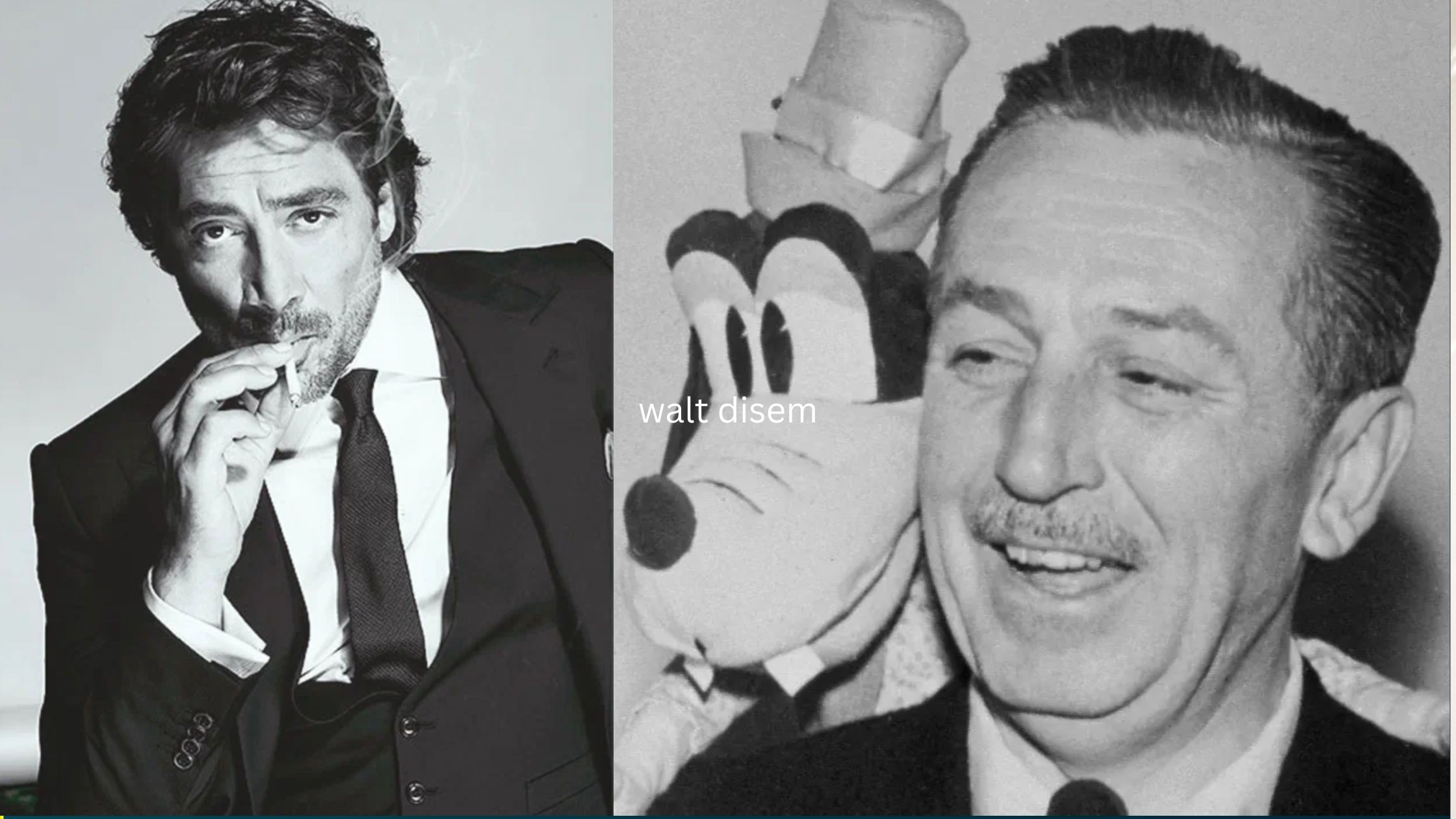 walt disney and javier bardem